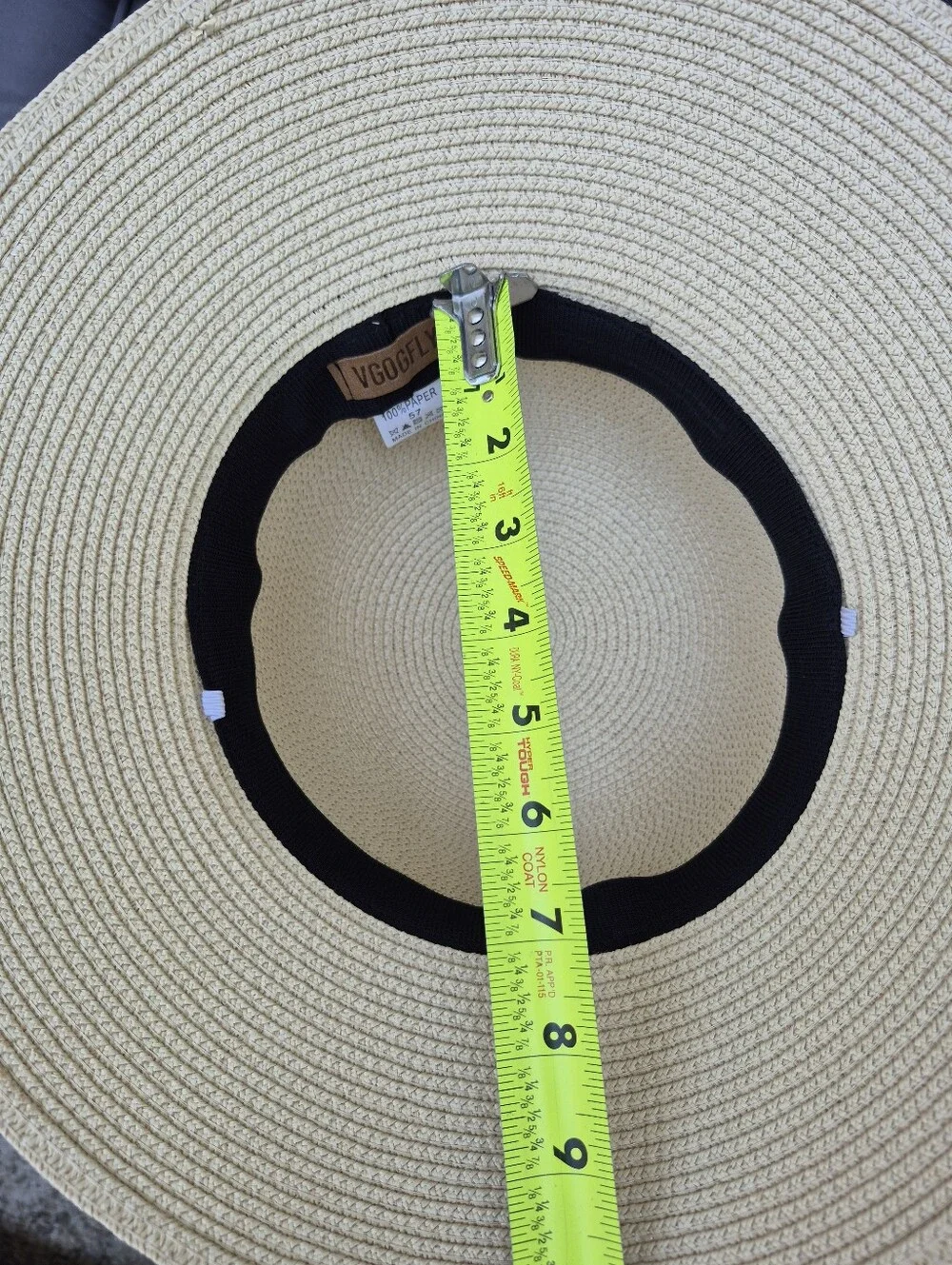 Vgogfly Vintage Wide Brim Staw Summer Hat - Picture 8 of 8